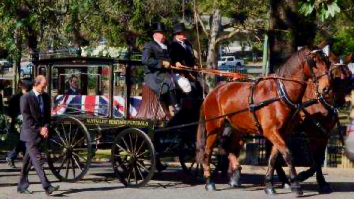 Re-enactment of the funeral of Governor Blackall, 2011