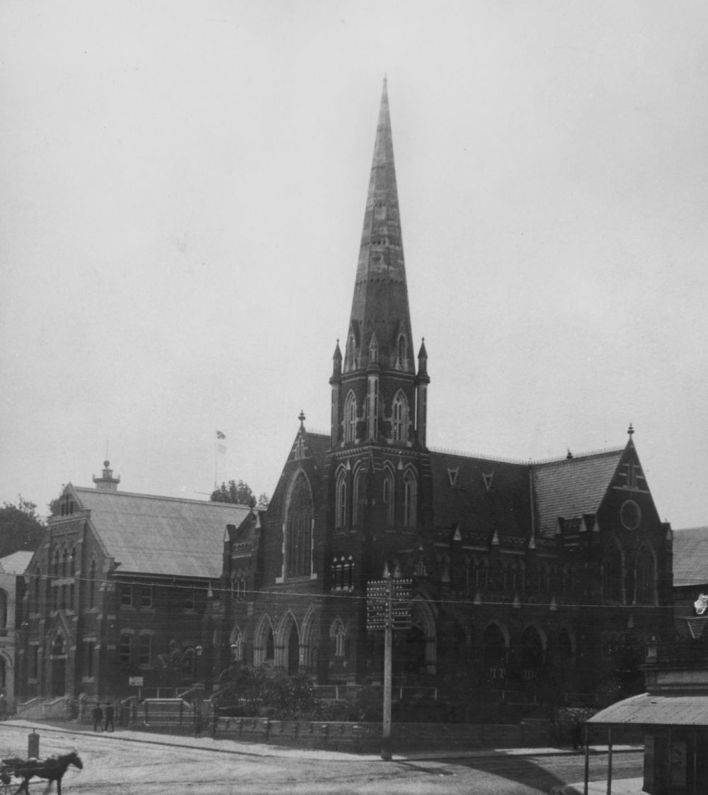 Albert Street Methodist Church and Albert Hall, Brisbane, ca. 1904