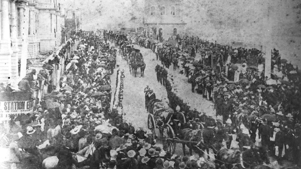 Funeral of Sir Anthony Musgrave, Brisbane, 1888