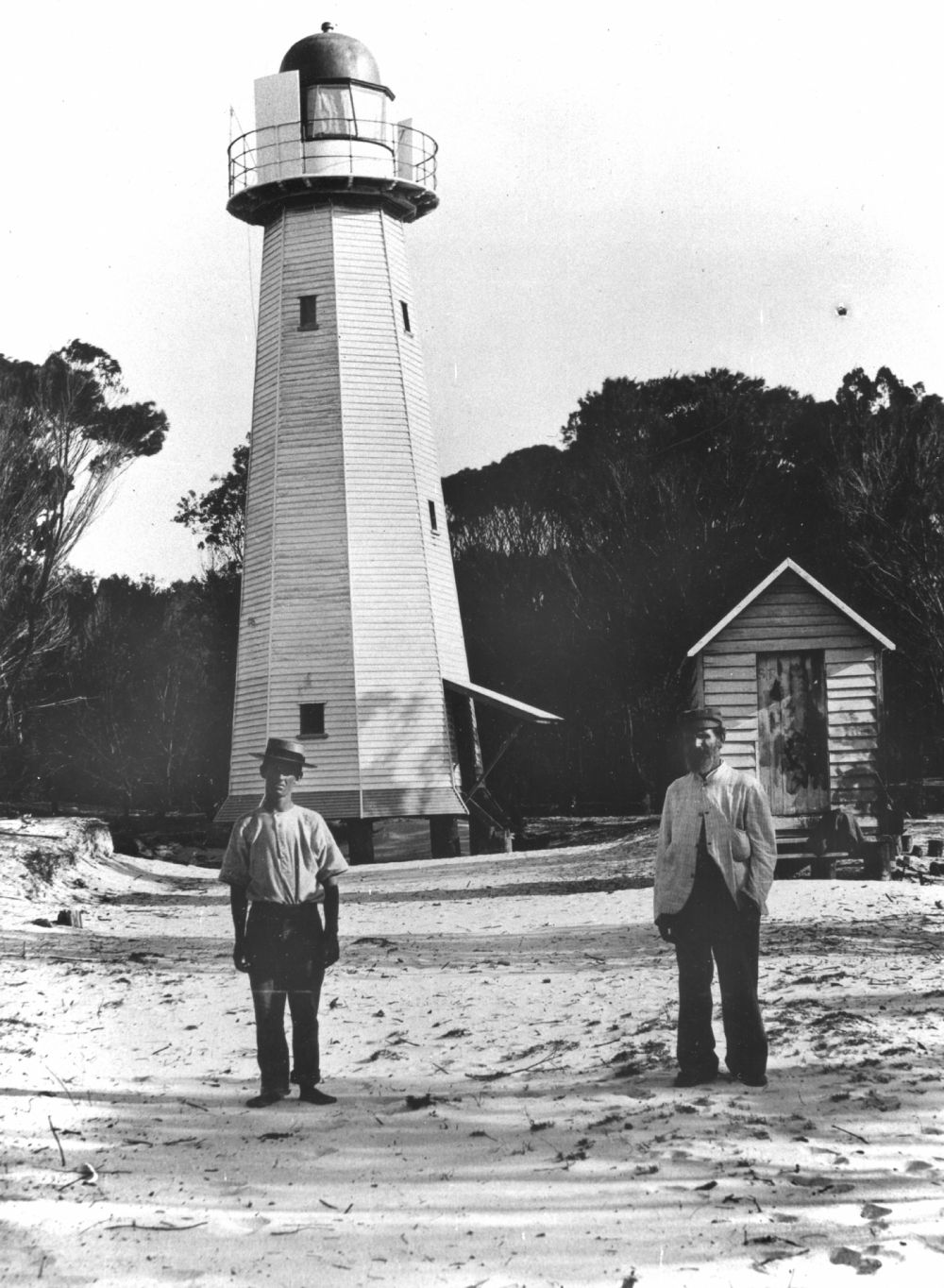 Lighthouse at Comboyuro Point, Moreton Island, 1906