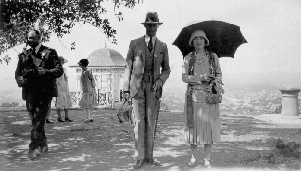 Their Royal Highnesses, the Duke and Duchess of York enjoy a morning at Mt. Coot-tha, April 1927