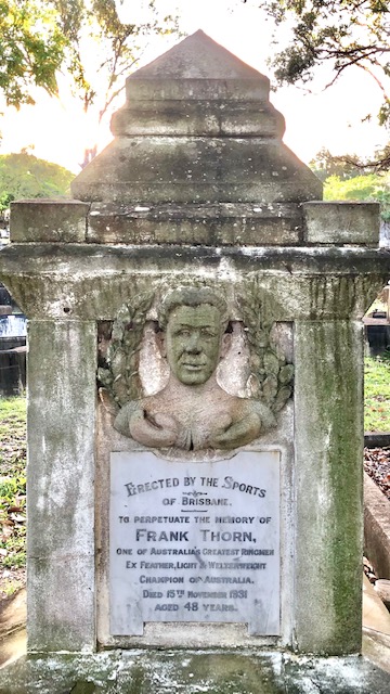 Frank Thorne's headstone