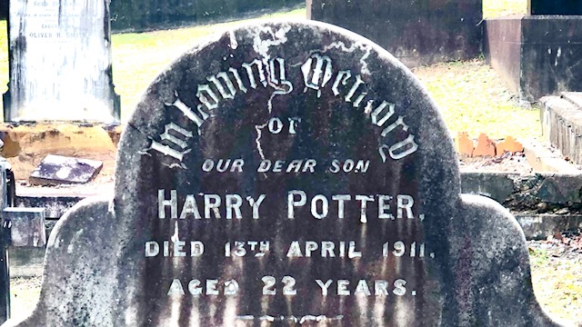Harry Potter's headstone