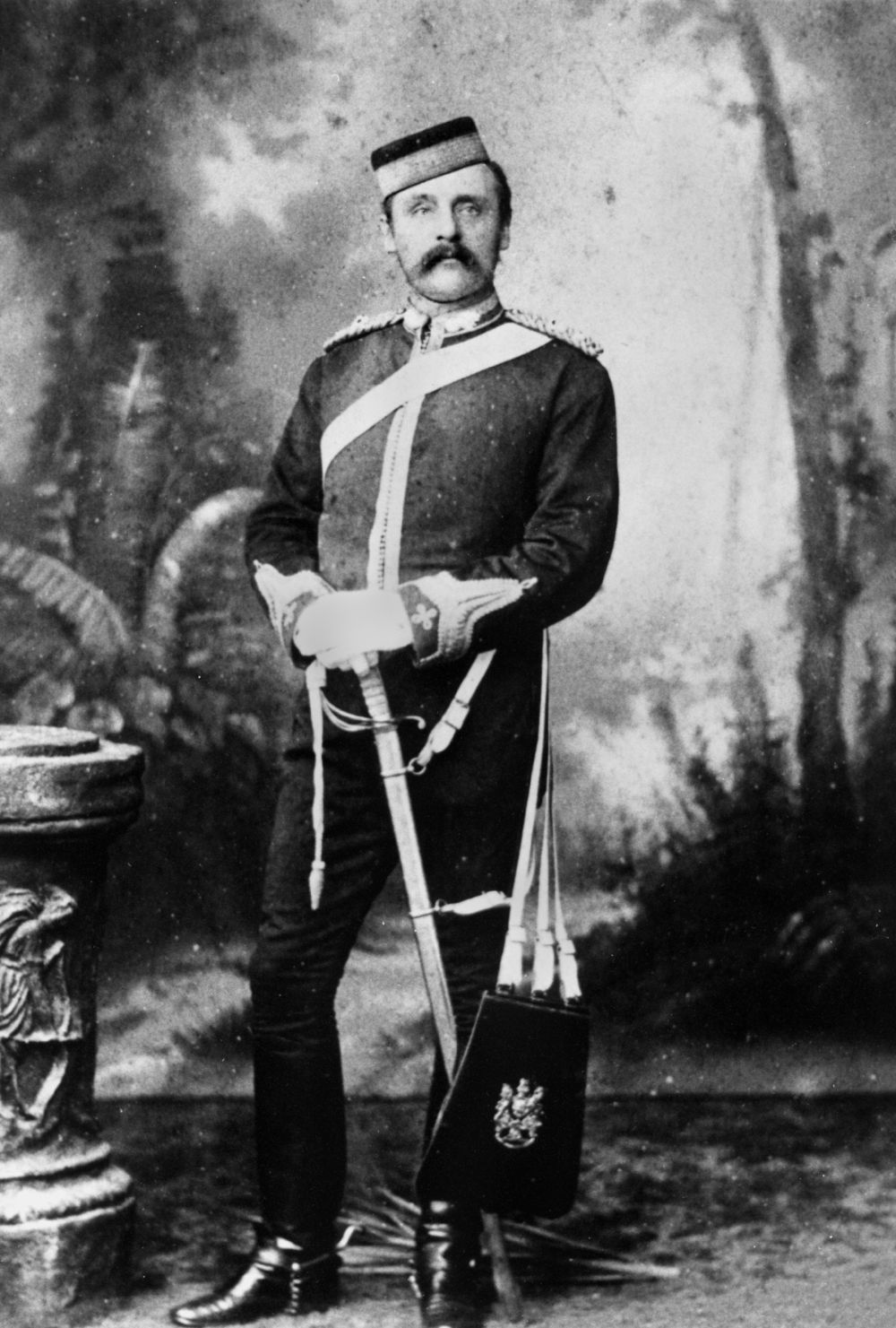Major Justin Fox Greenlaw Foxton of the Brisbane Field Artillery, 1888