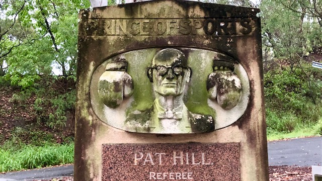Pat Hill's headstone