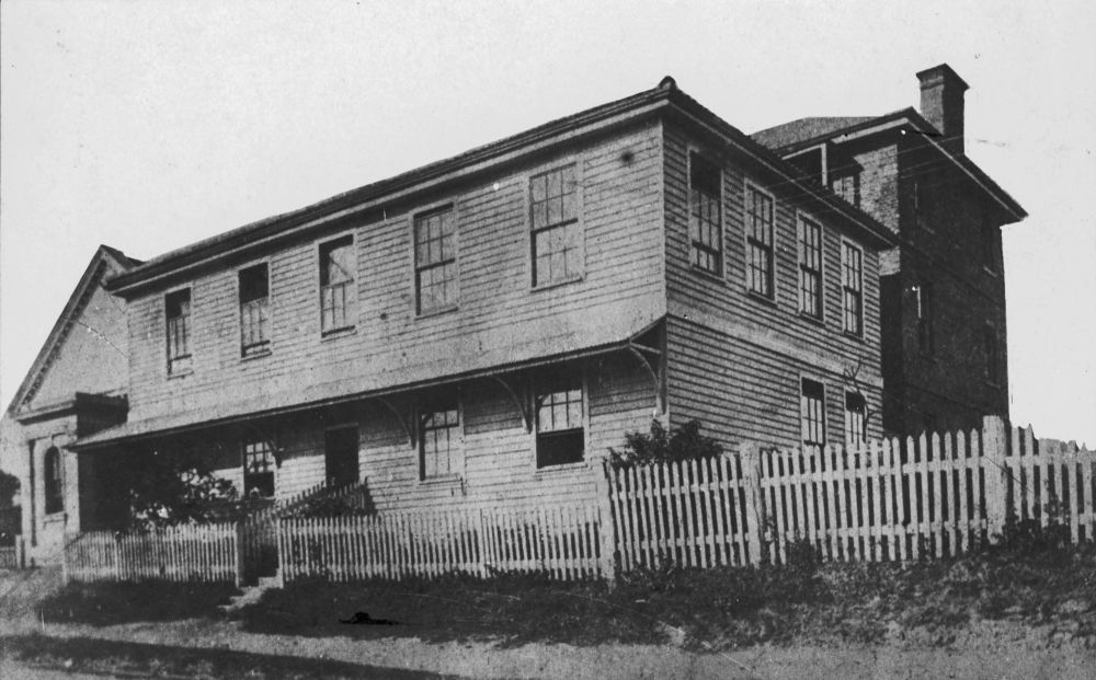 Queensland's first Government Printing Office, Brisbane, ca. 1869