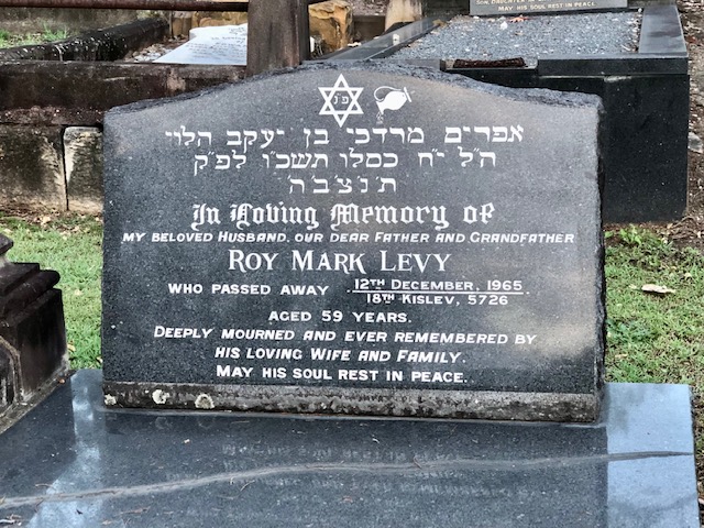 Roy Mark Levy's headstone
