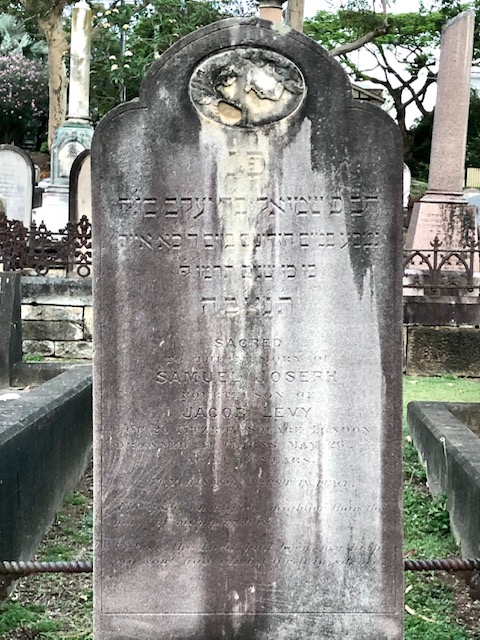 Samuel Joseph Levy's headstone