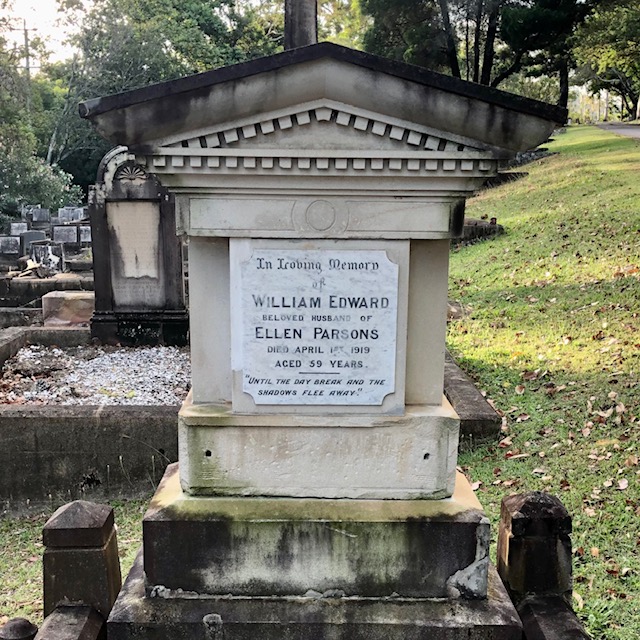 William Edward Parsons headstone