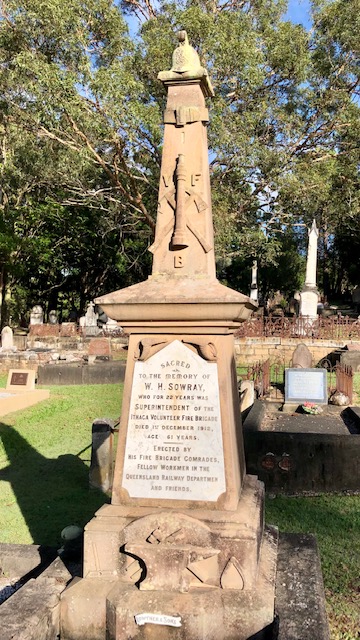 William Henry Sowray's headstone